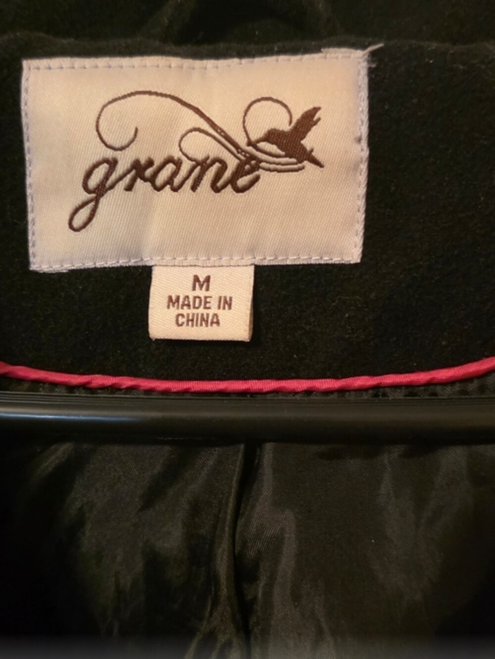Grane Black Zip-Front Wool-Blend Moto Jacket - Picture 2 of 4